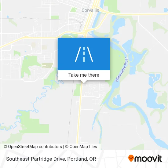 Southeast Partridge Drive map