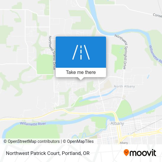 Northwest Patrick Court map