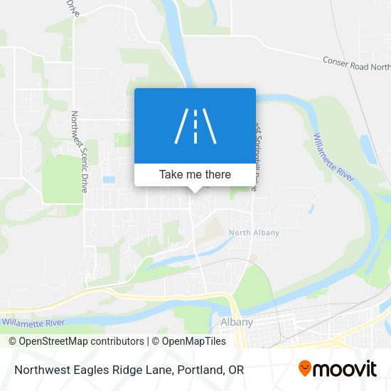 Northwest Eagles Ridge Lane map