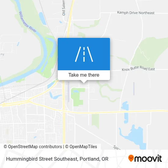 Hummingbird Street Southeast map