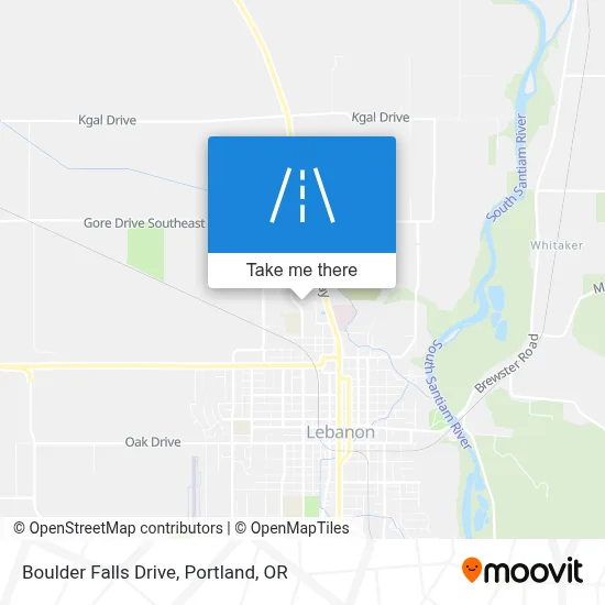 Boulder Falls Drive map