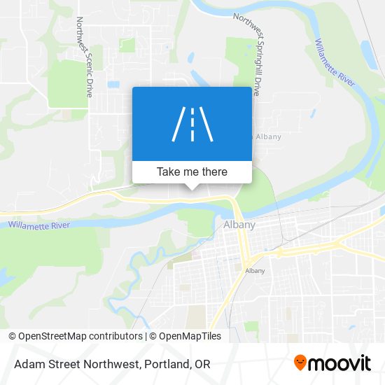 Adam Street Northwest map