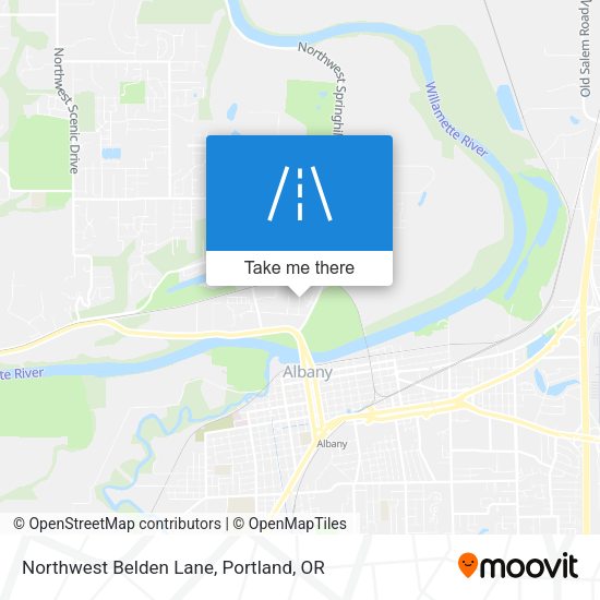 Mapa de Northwest Belden Lane