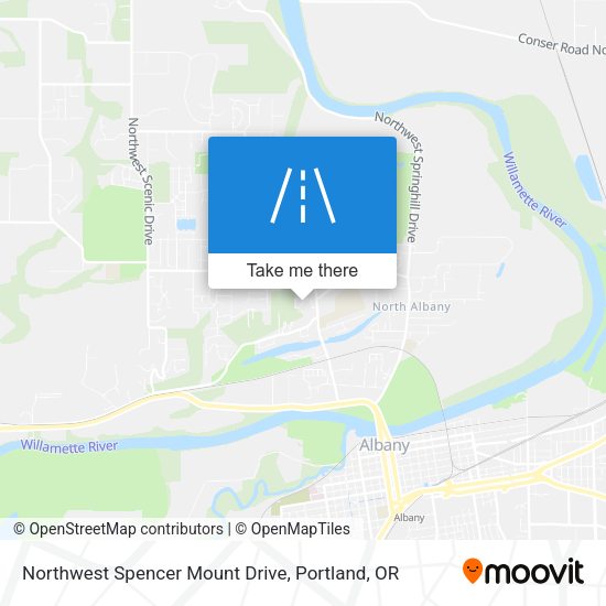 Northwest Spencer Mount Drive map