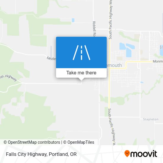 Mapa de Falls City Highway