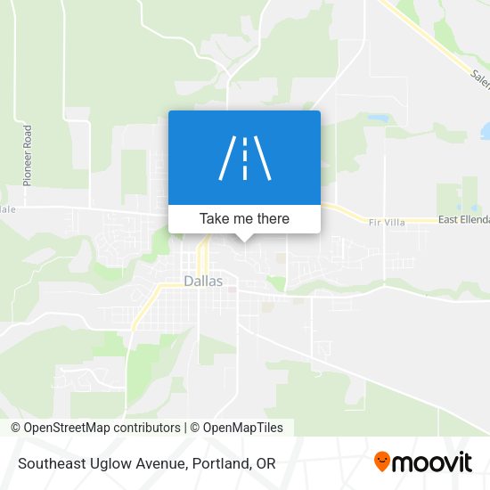 Southeast Uglow Avenue map