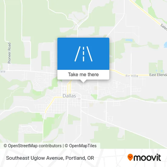 Southeast Uglow Avenue map