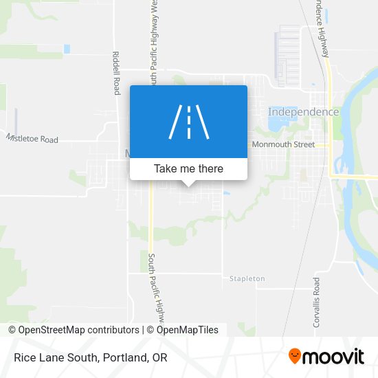 Mapa de Rice Lane South