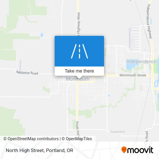 North High Street map