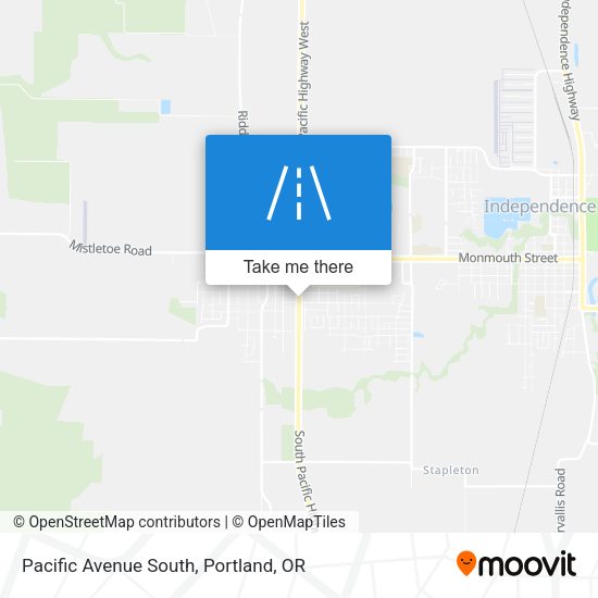 Pacific Avenue South map