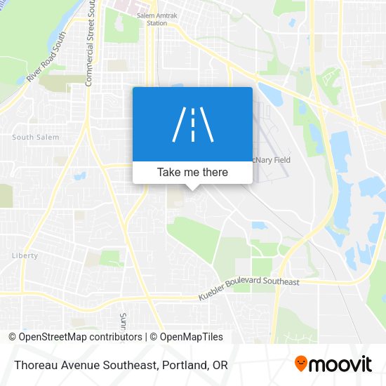 Thoreau Avenue Southeast map