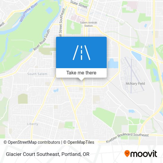 Glacier Court Southeast map