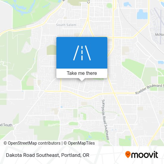 Dakota Road Southeast map