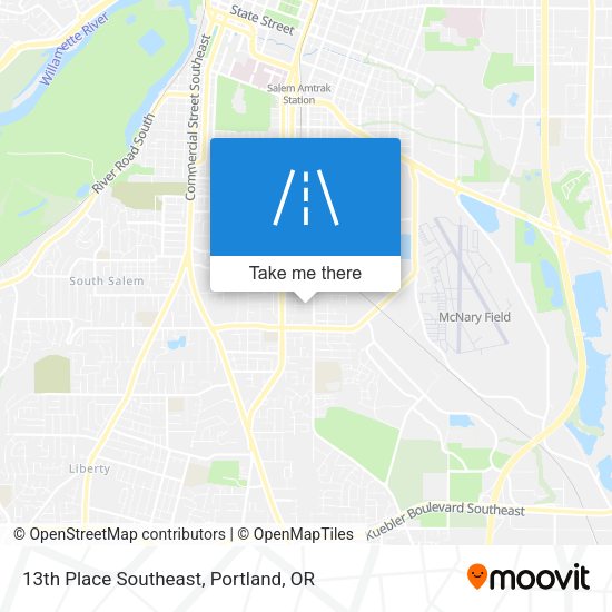 Mapa de 13th Place Southeast