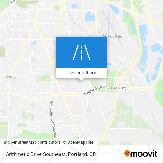 Arithmetic Drive Southeast map