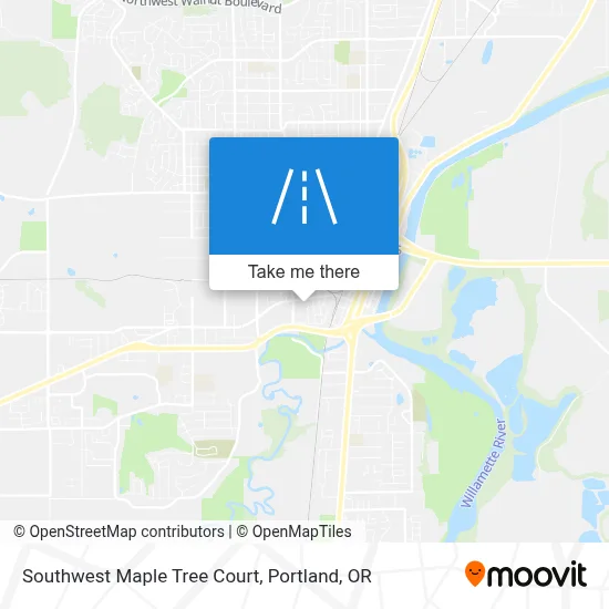 Southwest Maple Tree Court map