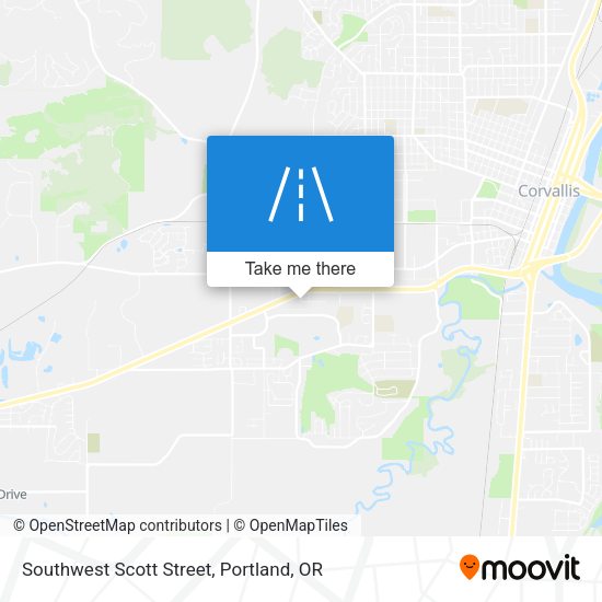 Mapa de Southwest Scott Street