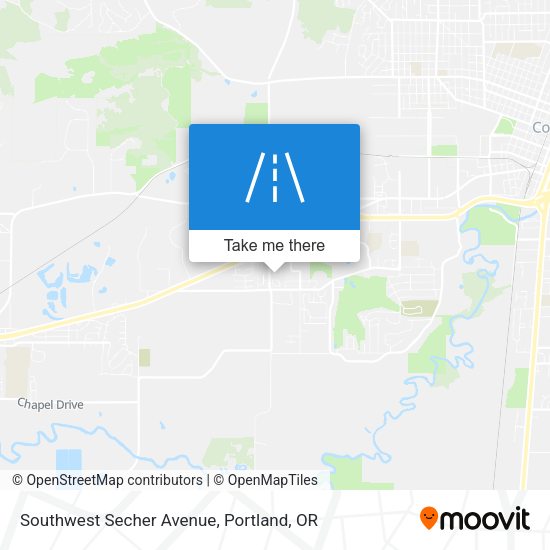 Southwest Secher Avenue map