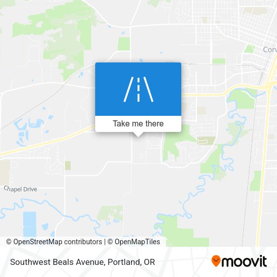 Southwest Beals Avenue map