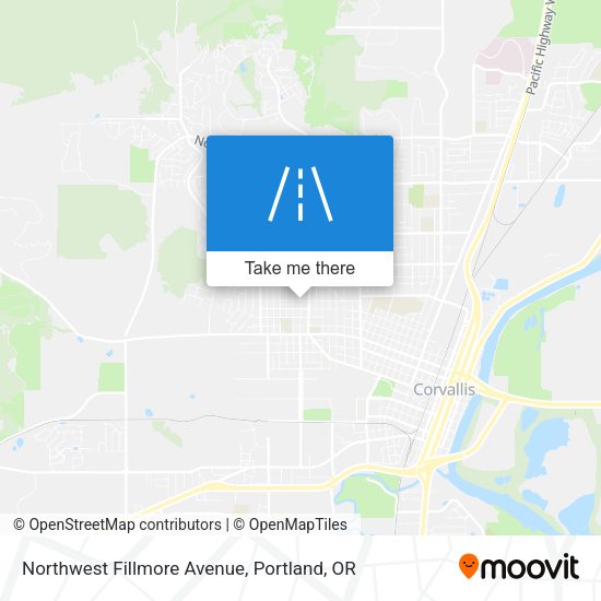 Mapa de Northwest Fillmore Avenue