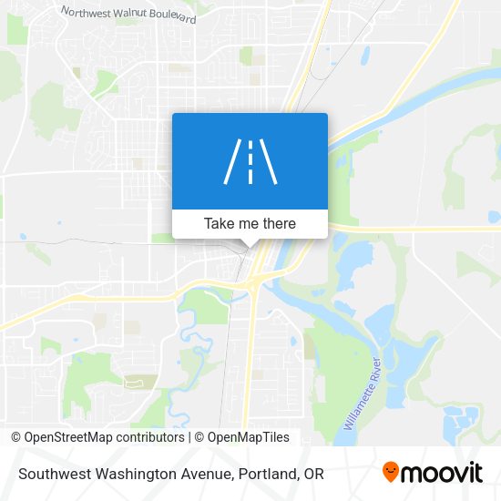 Southwest Washington Avenue map