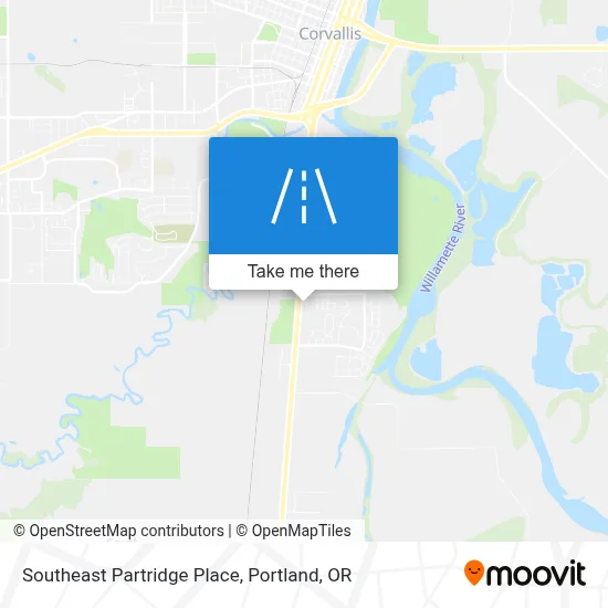Southeast Partridge Place map