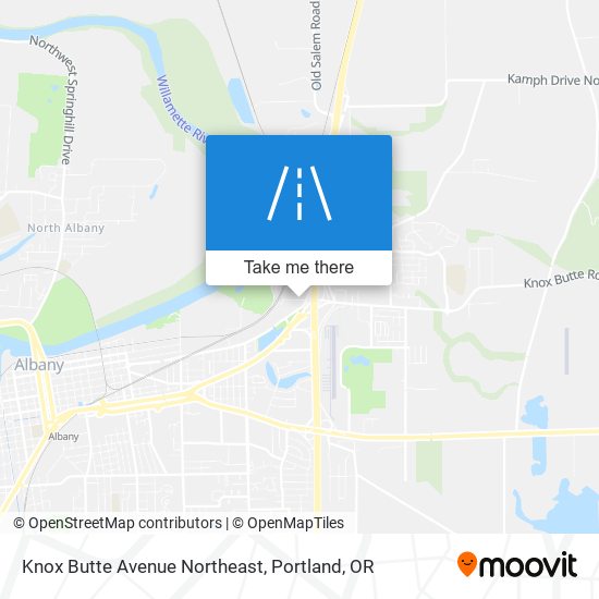 Mapa de Knox Butte Avenue Northeast