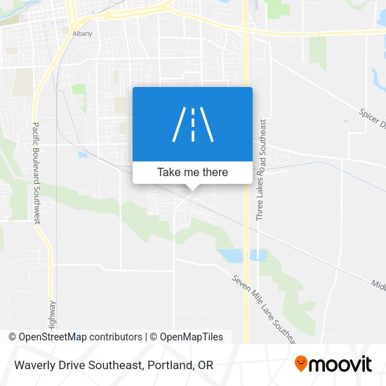 Waverly Drive Southeast map