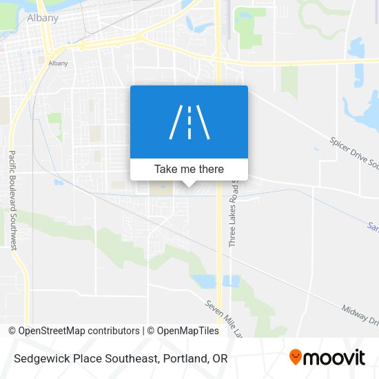 Sedgewick Place Southeast map