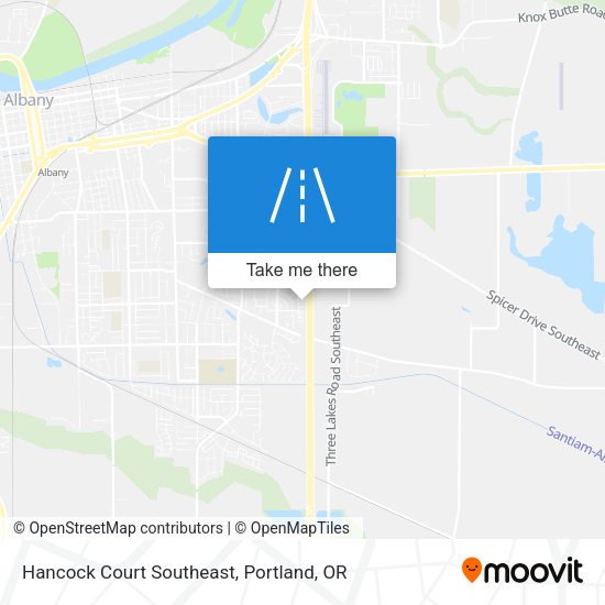 Mapa de Hancock Court Southeast