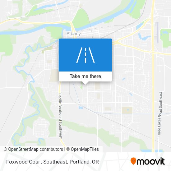 Foxwood Court Southeast map
