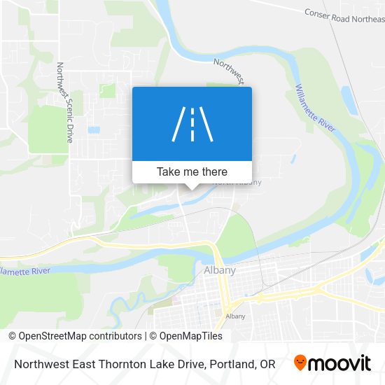 Mapa de Northwest East Thornton Lake Drive