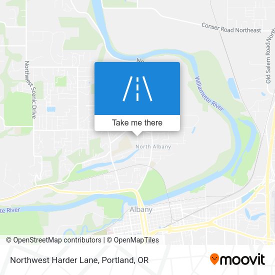 Northwest Harder Lane map