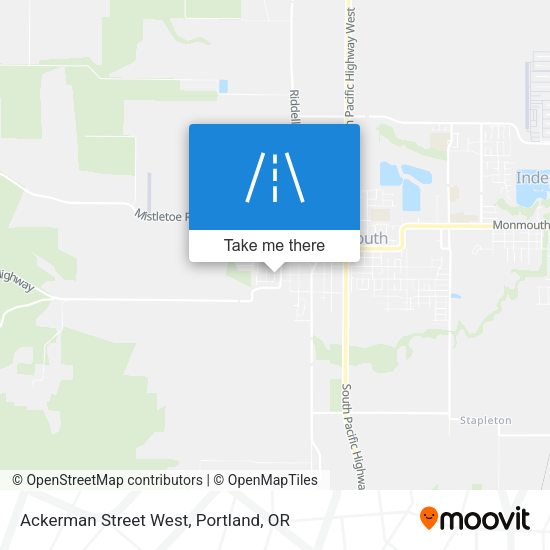 Ackerman Street West map