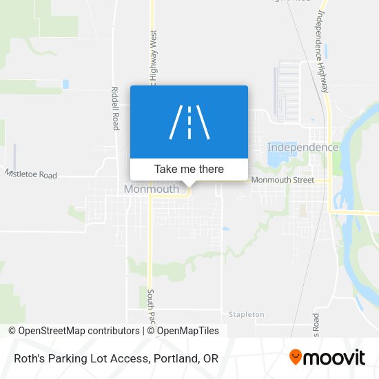 Mapa de Roth's Parking Lot Access