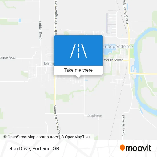 Teton Drive map