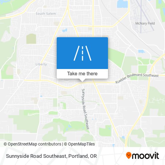 Sunnyside Road Southeast map