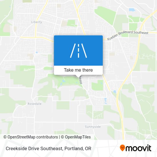 Creekside Drive Southeast map