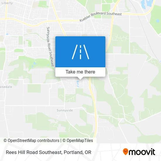 Rees Hill Road Southeast map