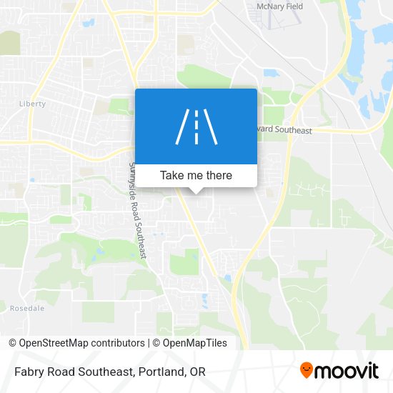 Fabry Road Southeast map