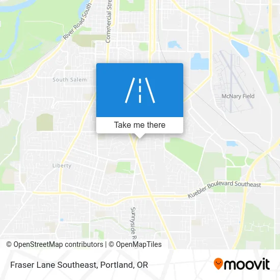 Fraser Lane Southeast map