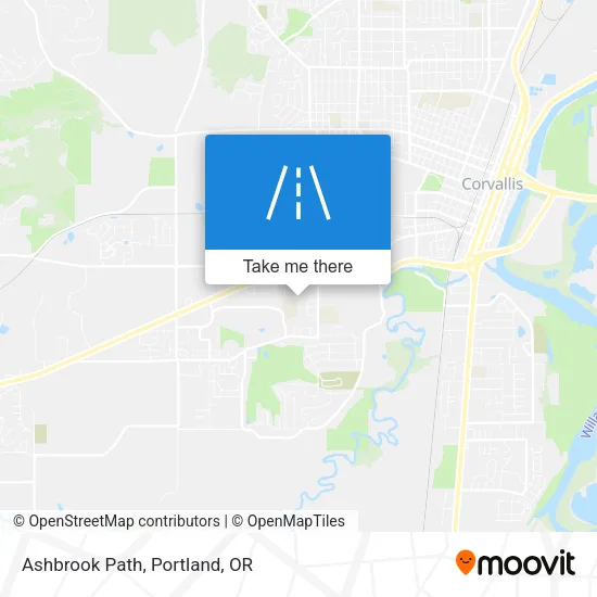 Ashbrook Path map
