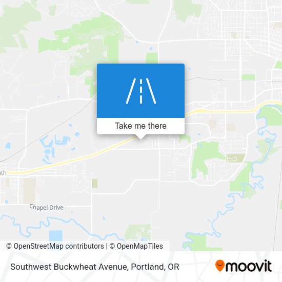 Southwest Buckwheat Avenue map
