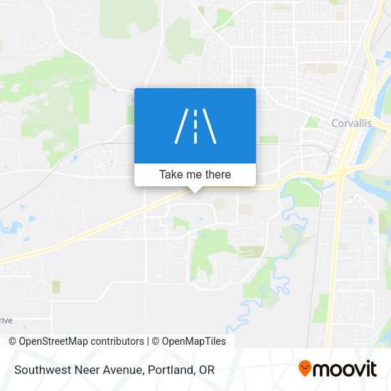 Southwest Neer Avenue map