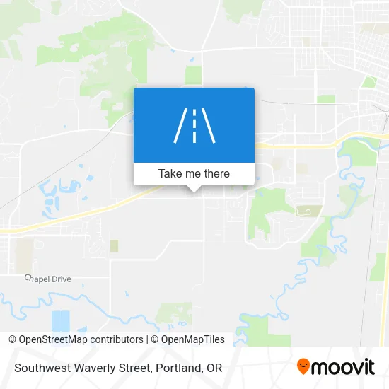 Southwest Waverly Street map