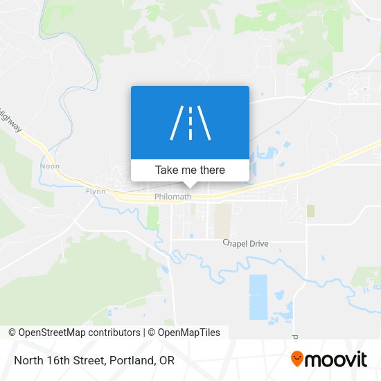 Mapa de North 16th Street