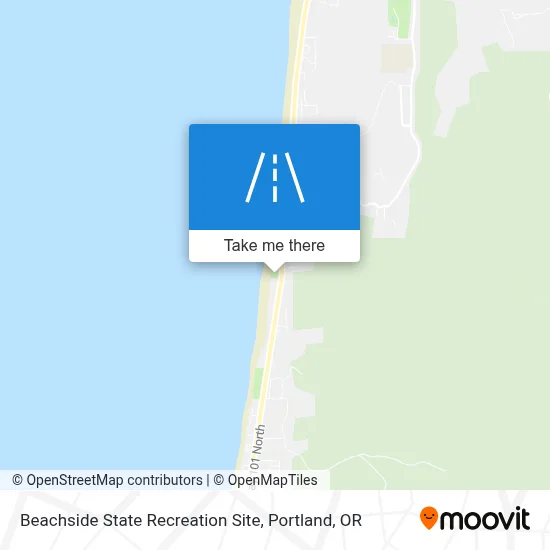Beachside State Recreation Site map