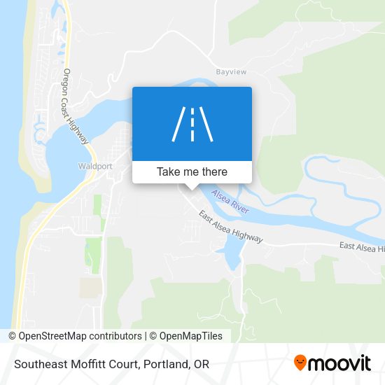 Southeast Moffitt Court map