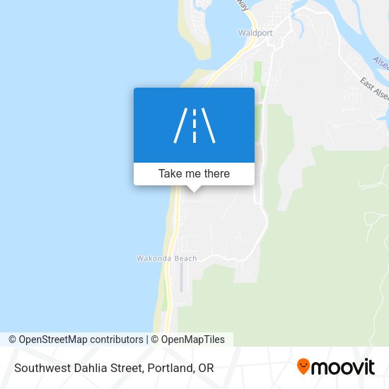 Southwest Dahlia Street map