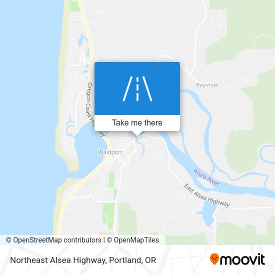 Northeast Alsea Highway map